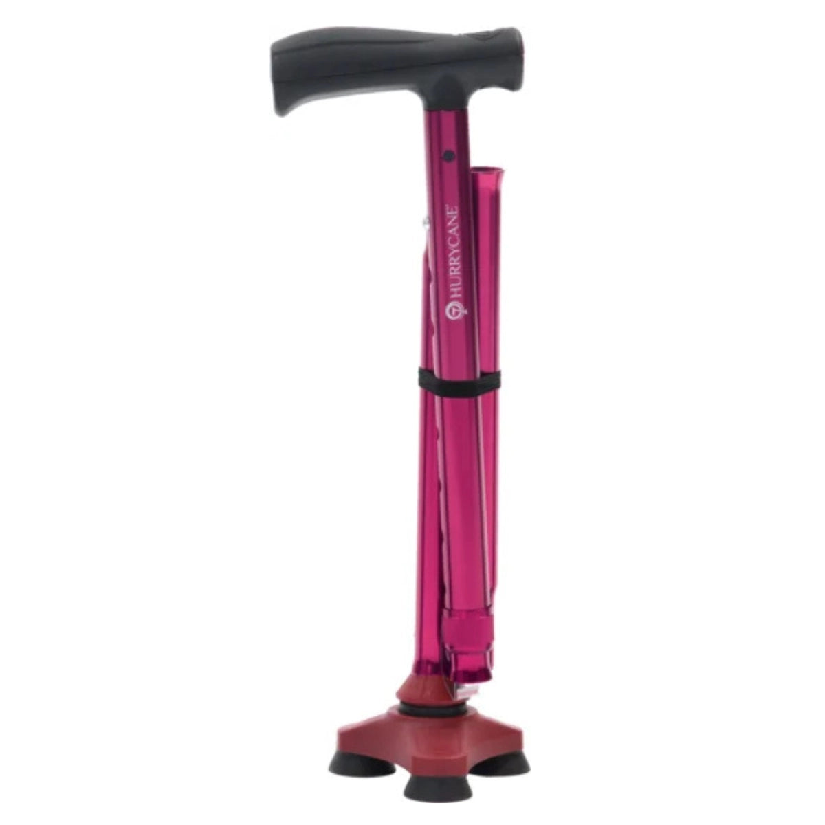 Drive Wandelstok Hurrycane, driepunt stokdop, kleur rood