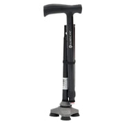 Drive Wandelstok Hurrycane, driepunt stokdop, kleur zwart