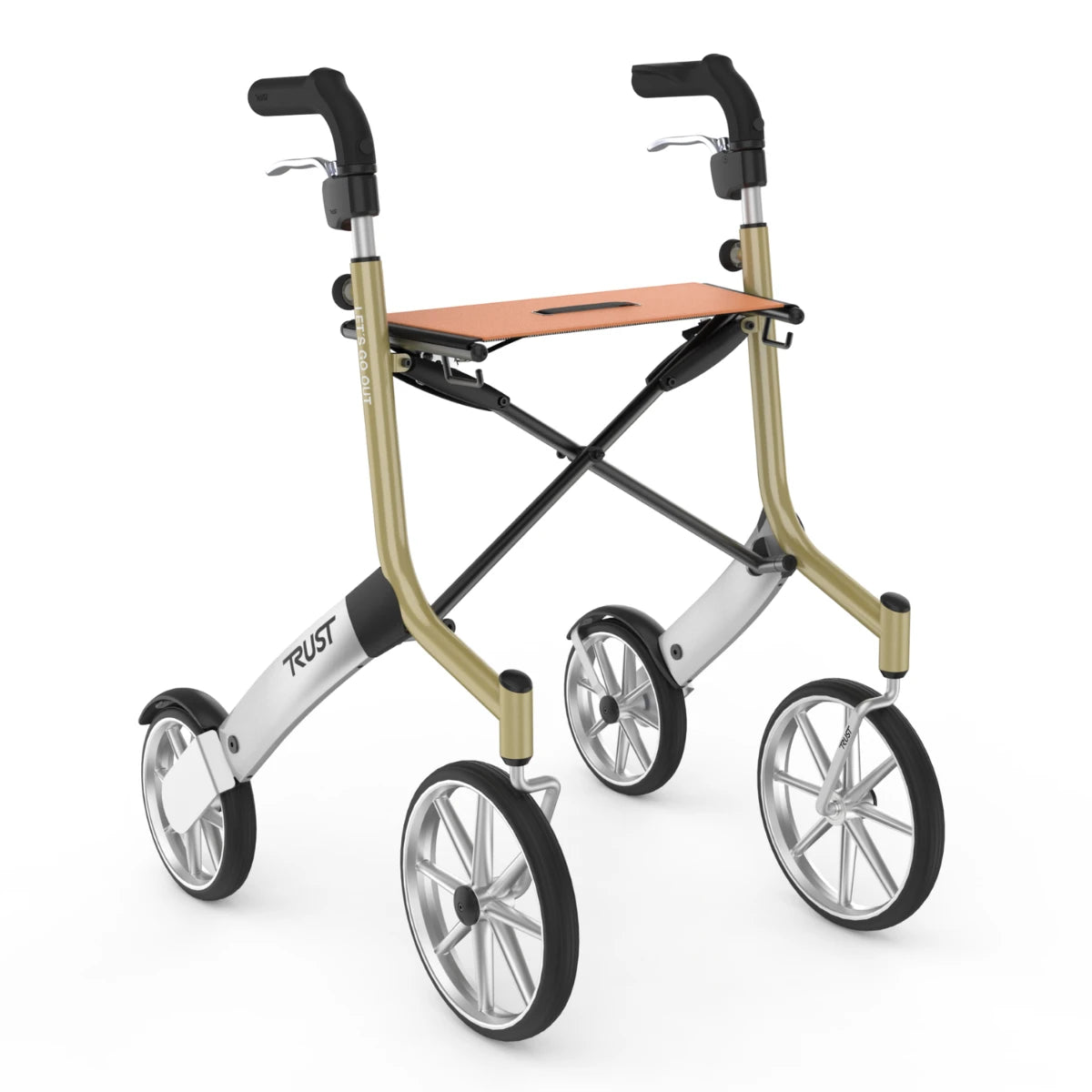 Rollator Go Rollator Let’s Go Out kopen | Buiten rollator met grote wielen – Bismo