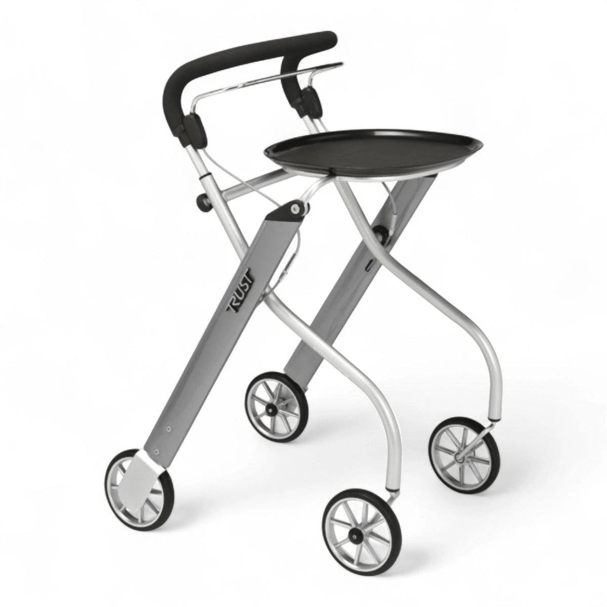 TrustCare Rollator Let’s Go Indoor – lichtgewicht rollator voor binnen, kleur zilver