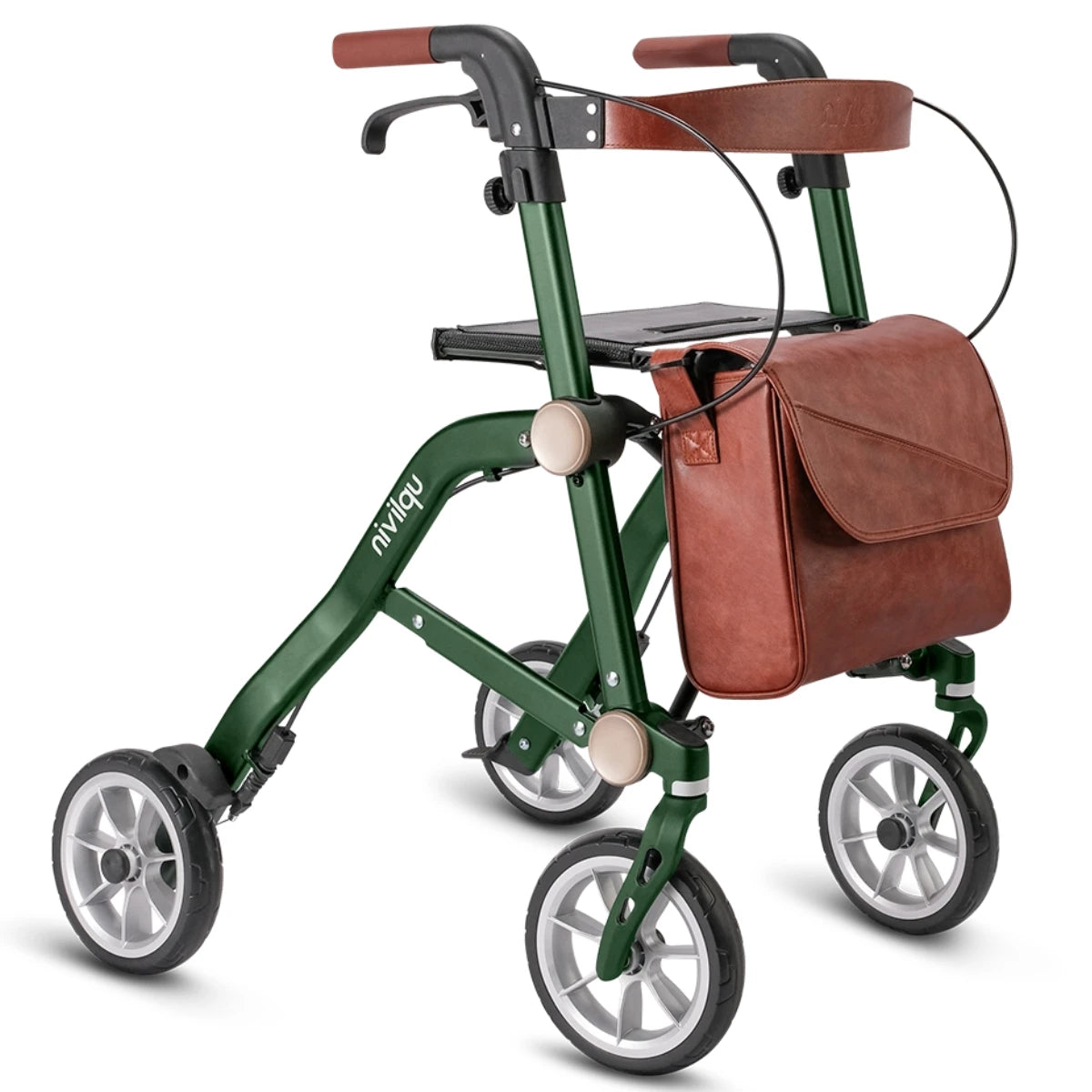 Uplivin Rollator Trive – lichtgewicht rollator voor binnen en buiten, kleur groen